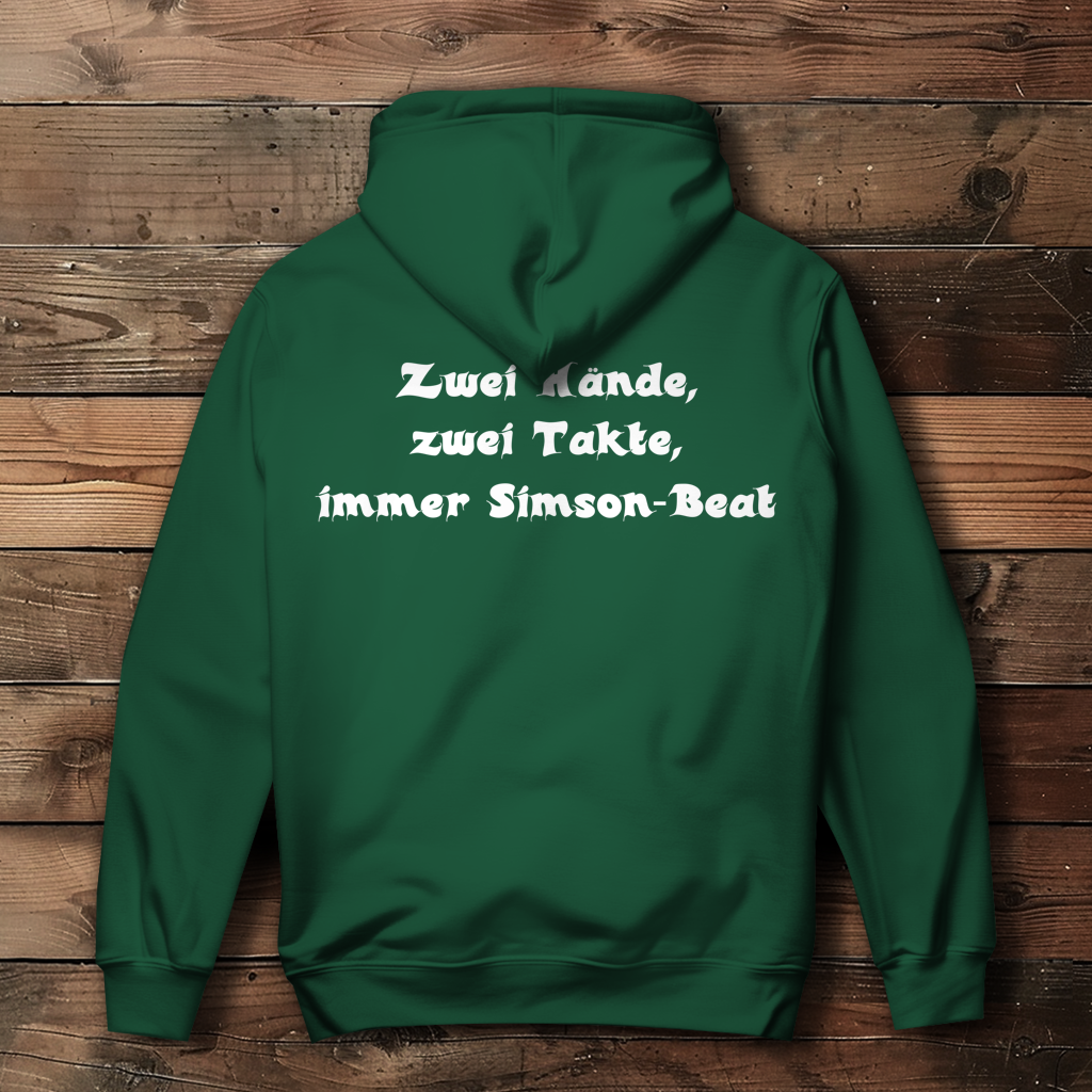 Damen Hoodie Zwei Hände, zwei Takte – Simson-Beat