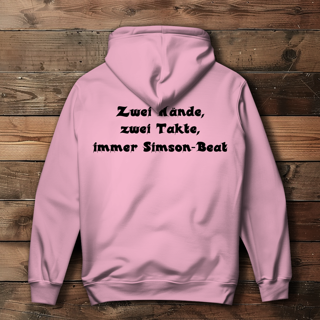 Damen Hoodie Zwei Hände, zwei Takte – Simson-Beat
