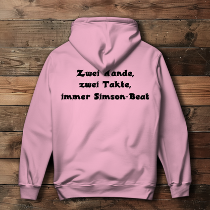 Damen Hoodie Zwei Hände, zwei Takte – Simson-Beat