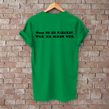 Herren T-Shirt 2-Takt – Wenn du es riechst, war ich schon weg