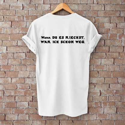 Herren T-Shirt 2-Takt – Wenn du es riechst, war ich schon weg