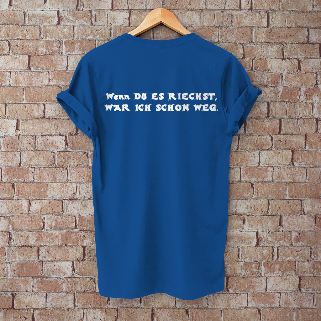 Herren T-Shirt 2-Takt – Wenn du es riechst, war ich schon weg