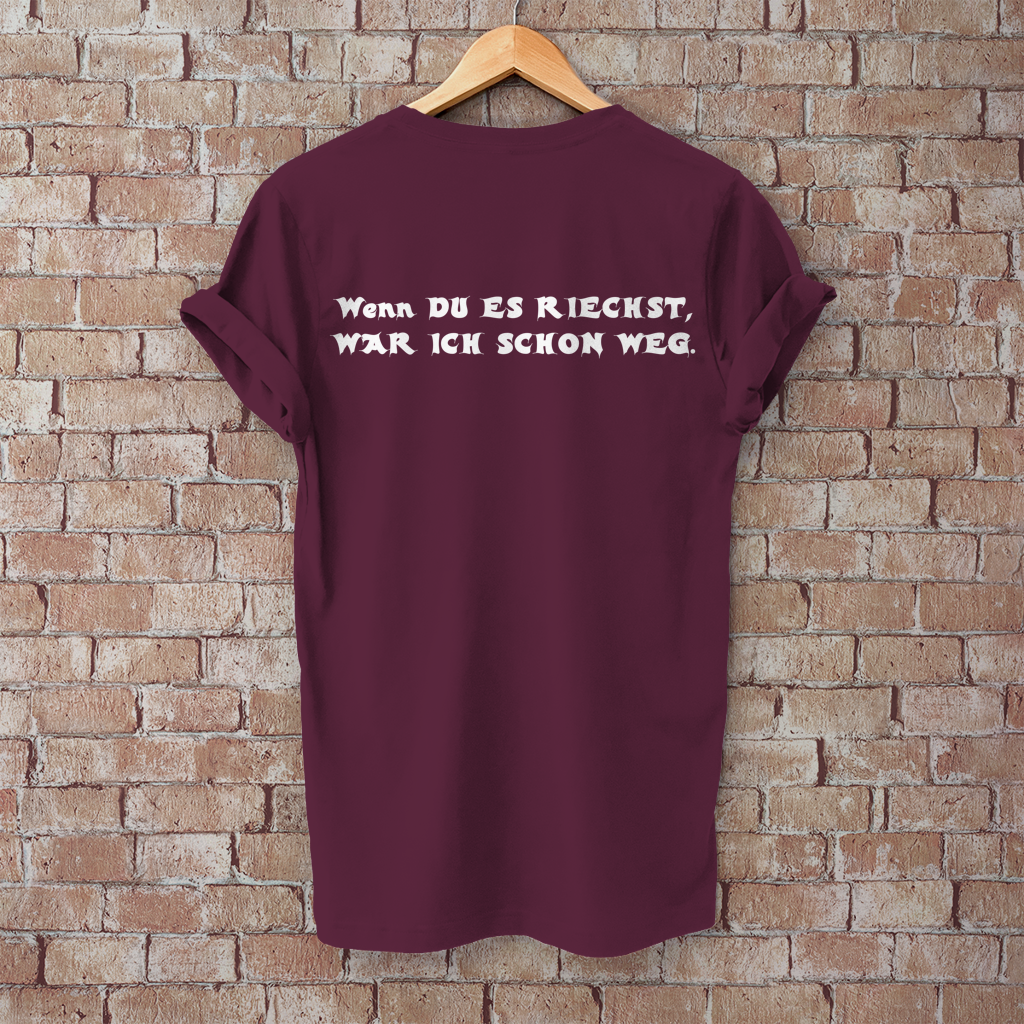 Herren T-Shirt 2-Takt – Wenn du es riechst, war ich schon weg