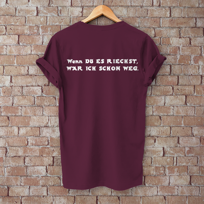 Herren T-Shirt 2-Takt – Wenn du es riechst, war ich schon weg