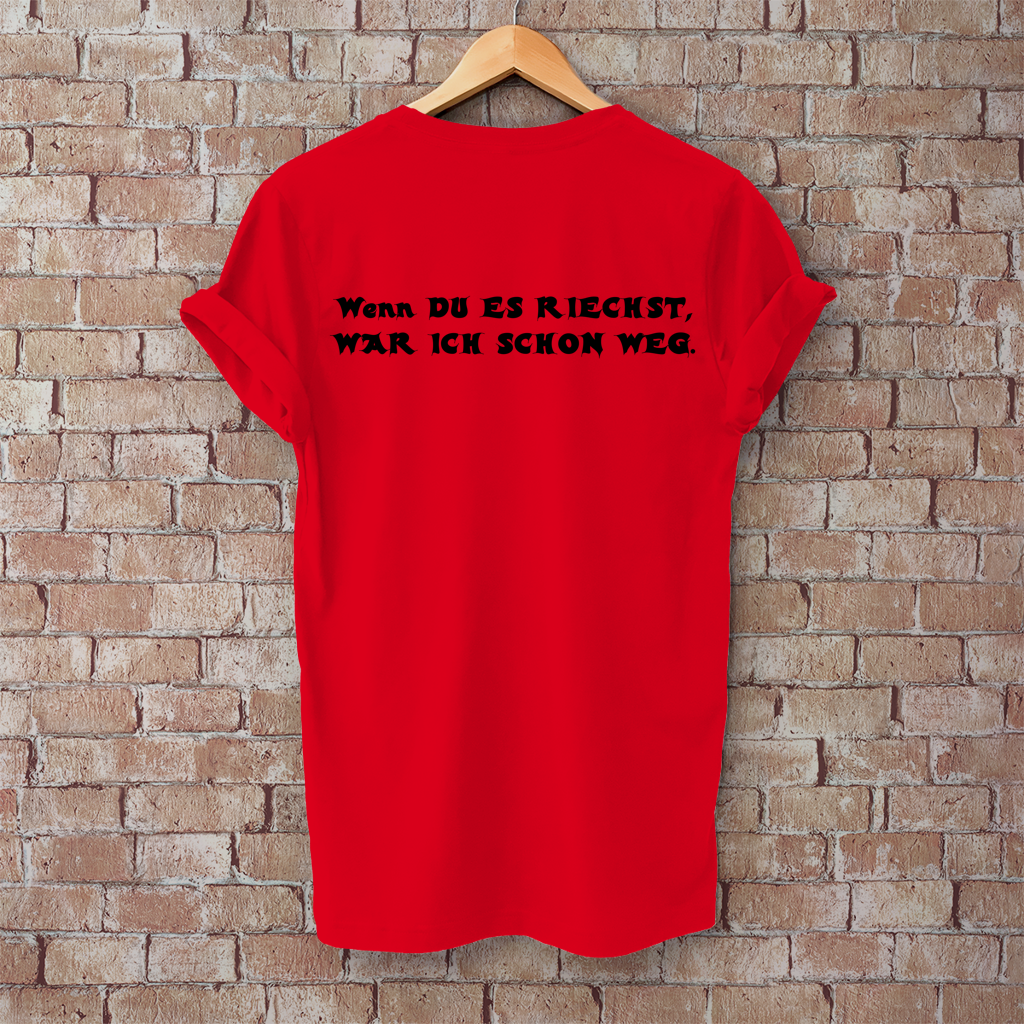 Herren T-Shirt 2-Takt – Wenn du es riechst, war ich schon weg