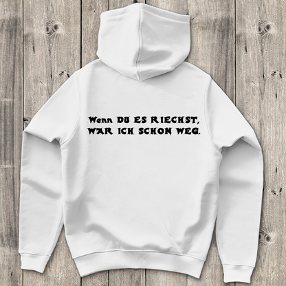 Herren Hoodie 2-Takt – Wenn du es riechst, war ich schon weg