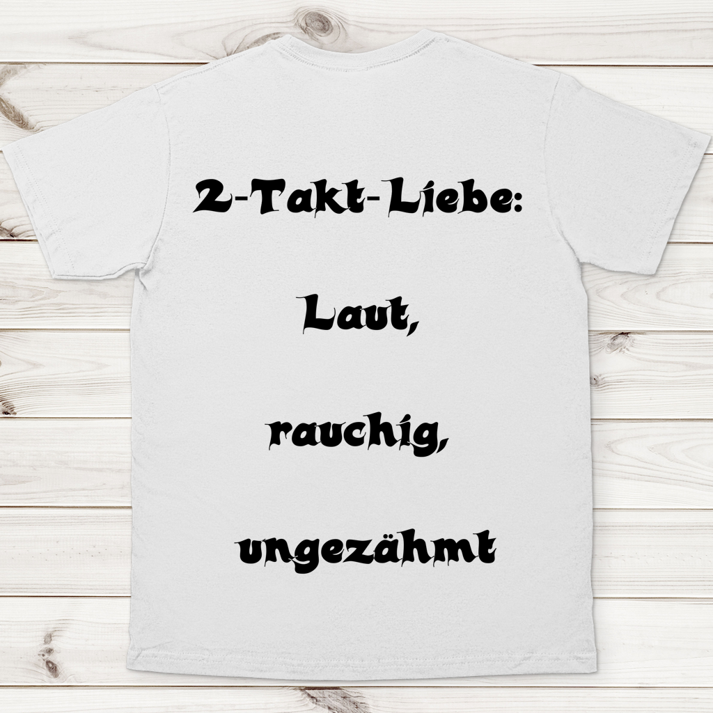 Herren T-Shirt 2-Takt-Liebe – Laut, rauchig, ungezähmt
