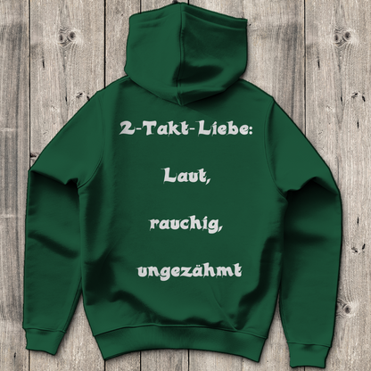 Herren Hoodie 2-Takt-Liebe – Laut, rauchig, ungezähmt