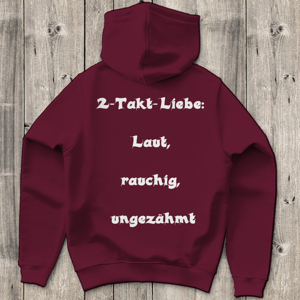 Herren Hoodie 2-Takt-Liebe – Laut, rauchig, ungezähmt