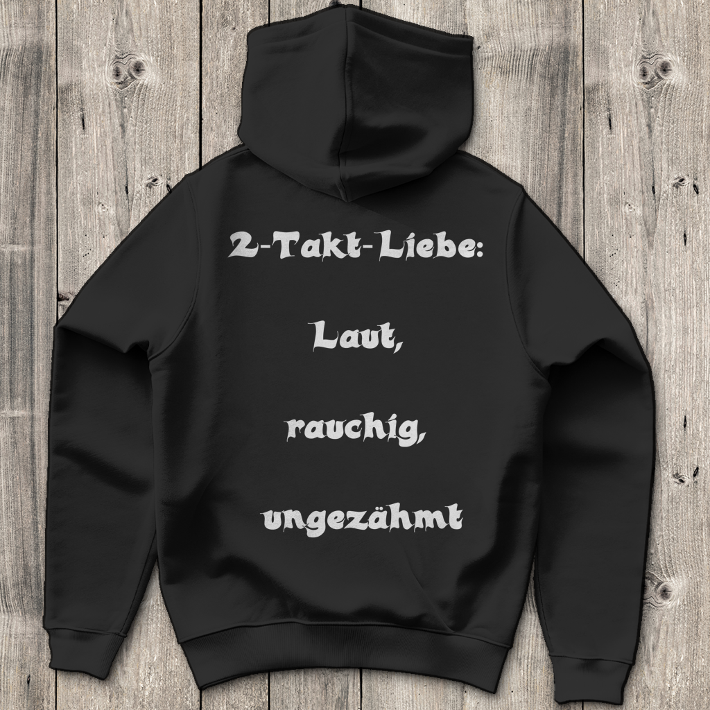Herren Hoodie 2-Takt-Liebe – Laut, rauchig, ungezähmt