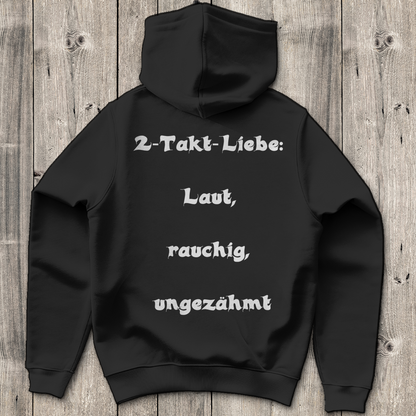 Herren Hoodie 2-Takt-Liebe – Laut, rauchig, ungezähmt