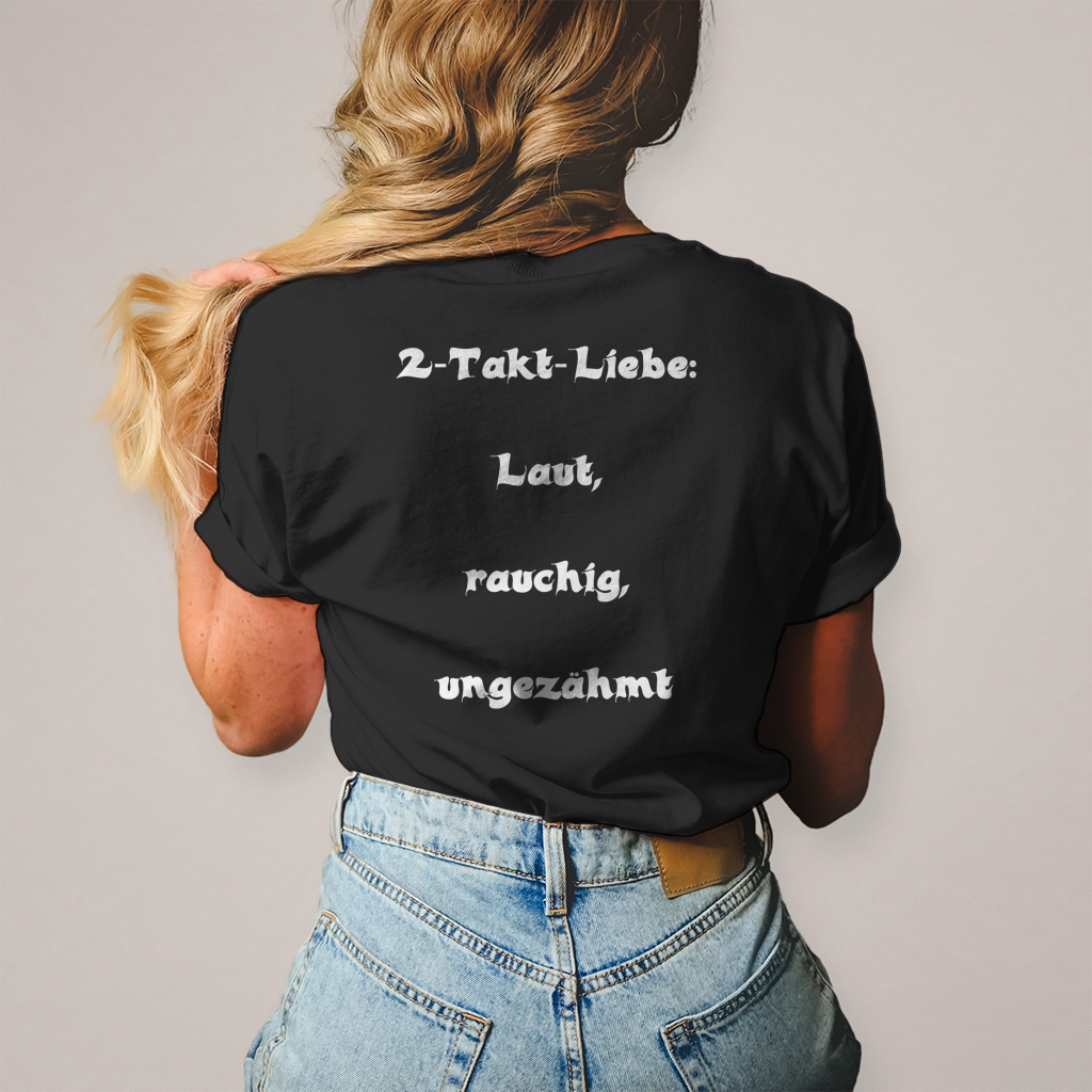 Herren T-Shirt 2-Takt-Liebe – Laut, rauchig, ungezähmt