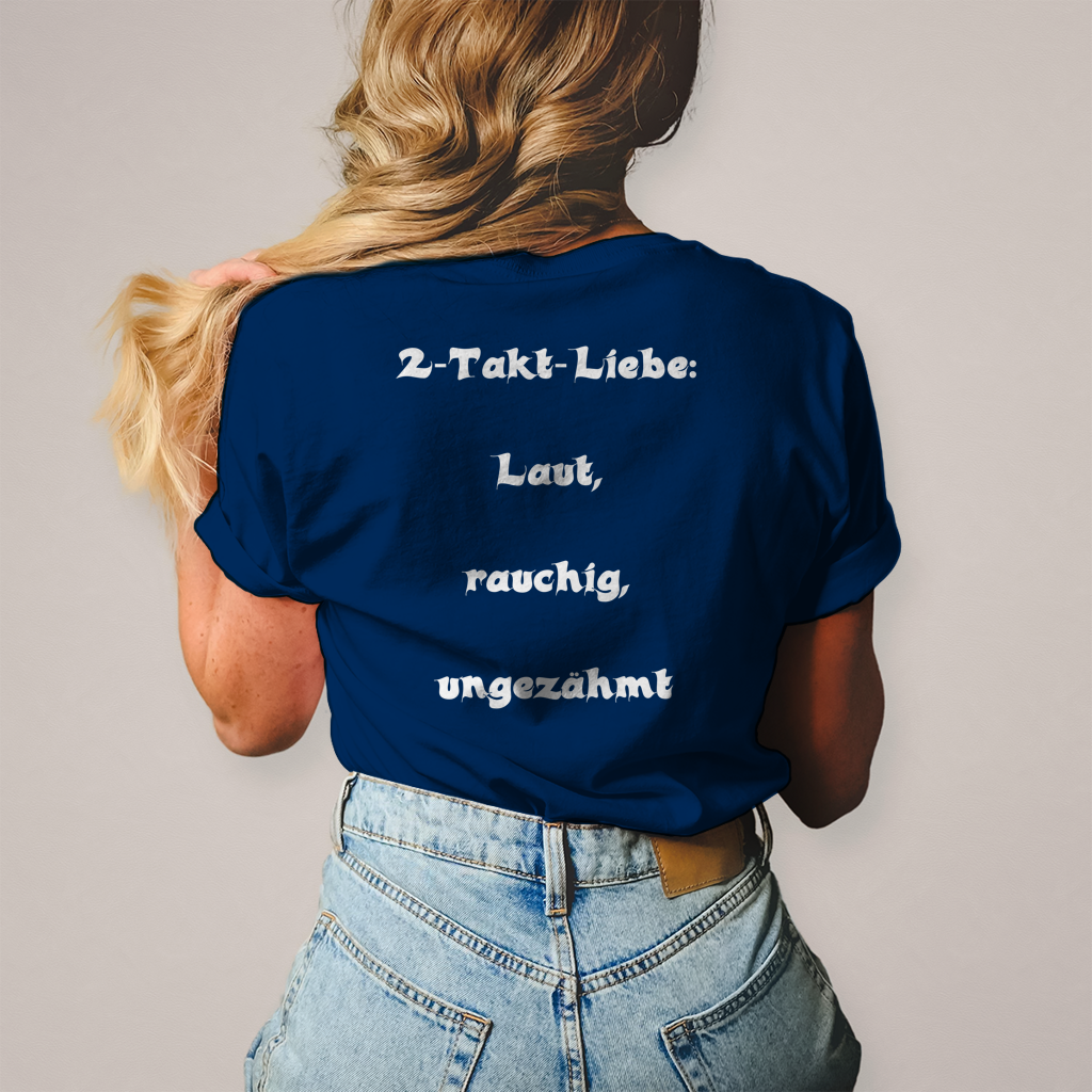 Herren T-Shirt 2-Takt-Liebe – Laut, rauchig, ungezähmt