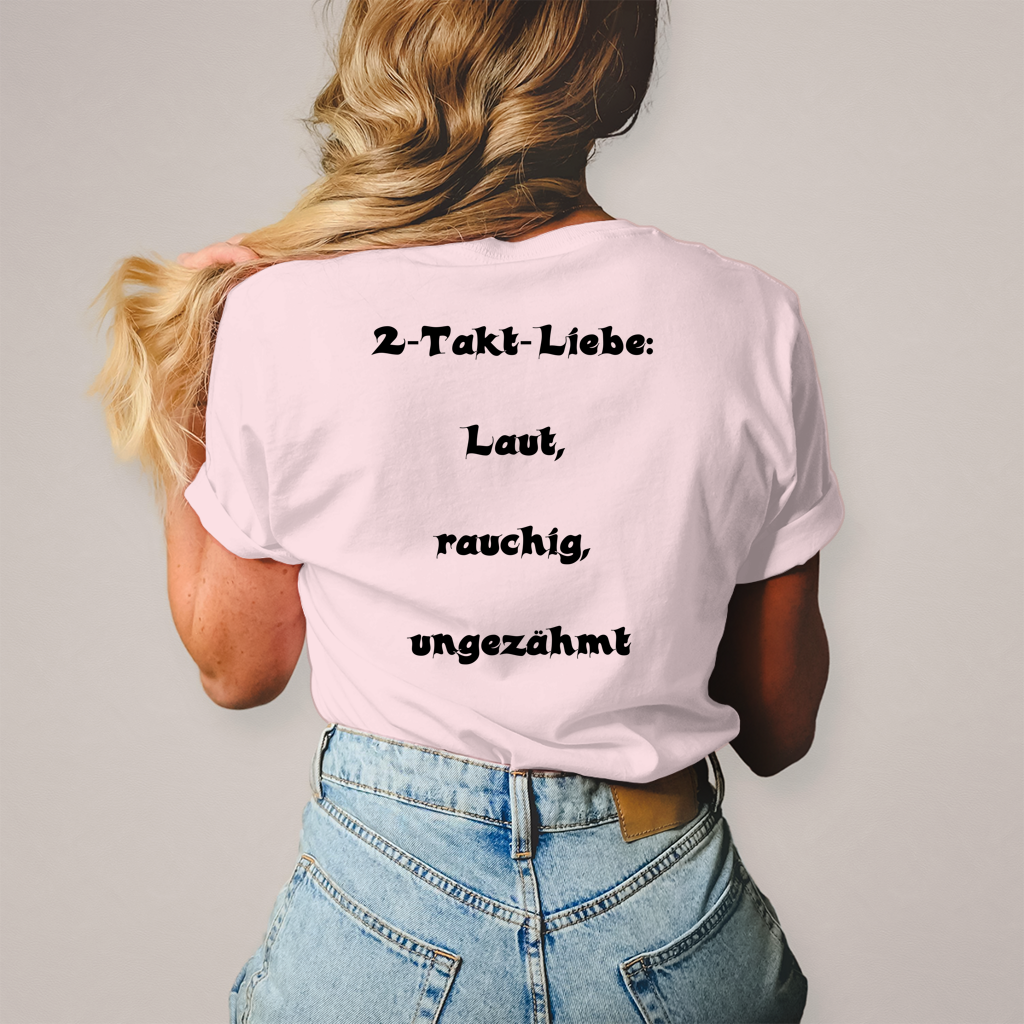 Herren T-Shirt 2-Takt-Liebe – Laut, rauchig, ungezähmt