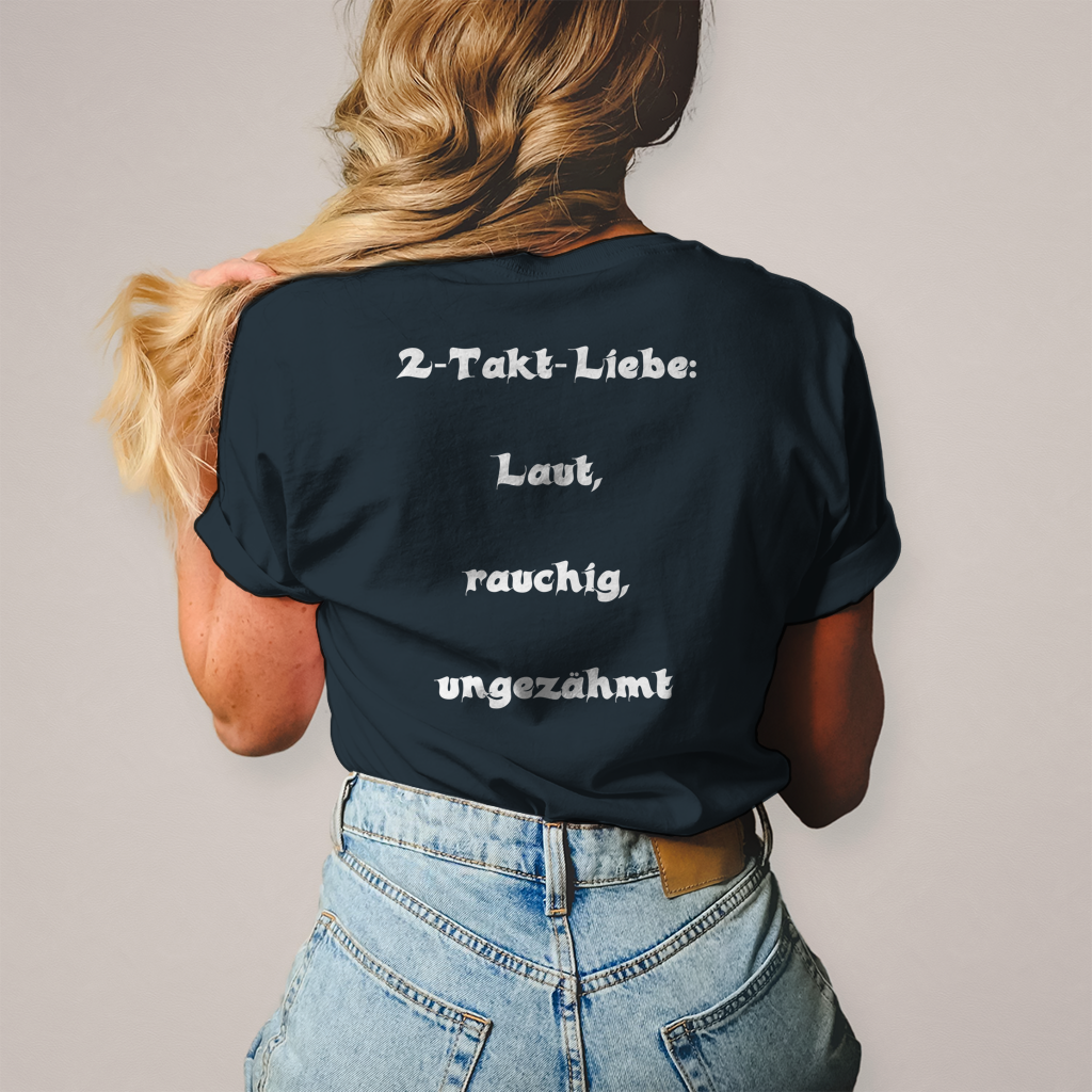 Herren T-Shirt 2-Takt-Liebe – Laut, rauchig, ungezähmt