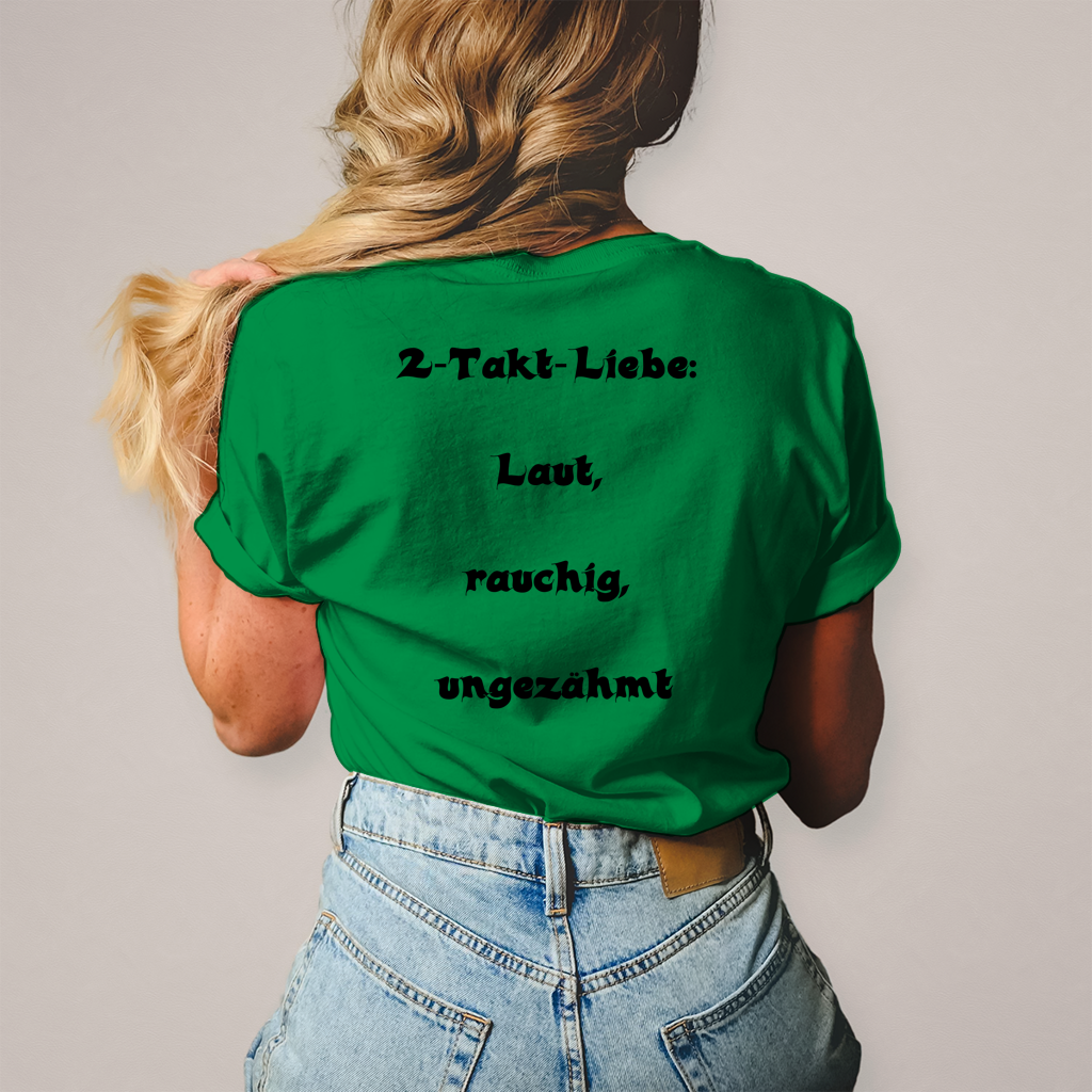 Herren T-Shirt 2-Takt-Liebe – Laut, rauchig, ungezähmt