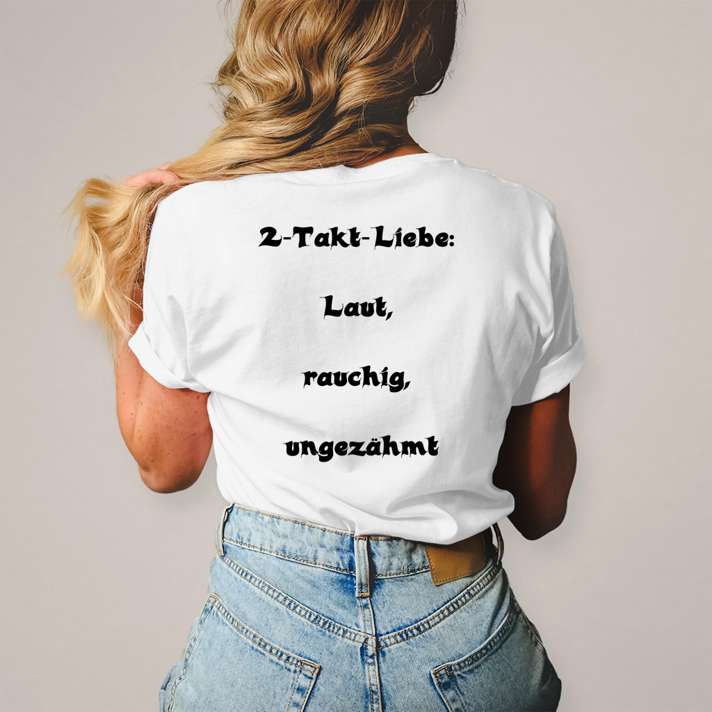 Herren T-Shirt 2-Takt-Liebe – Laut, rauchig, ungezähmt