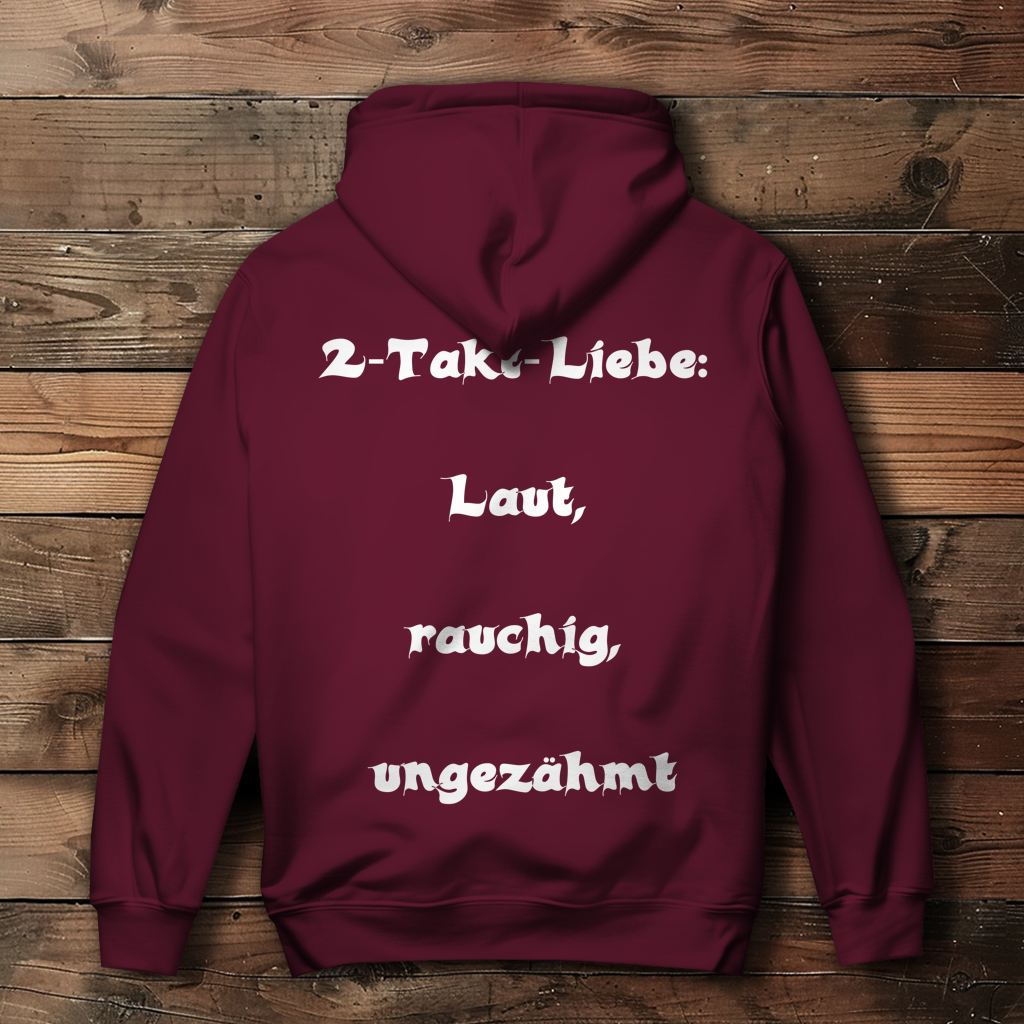 Damen Hoodie 2-Takt-Liebe – Laut, rauchig, ungezähmt