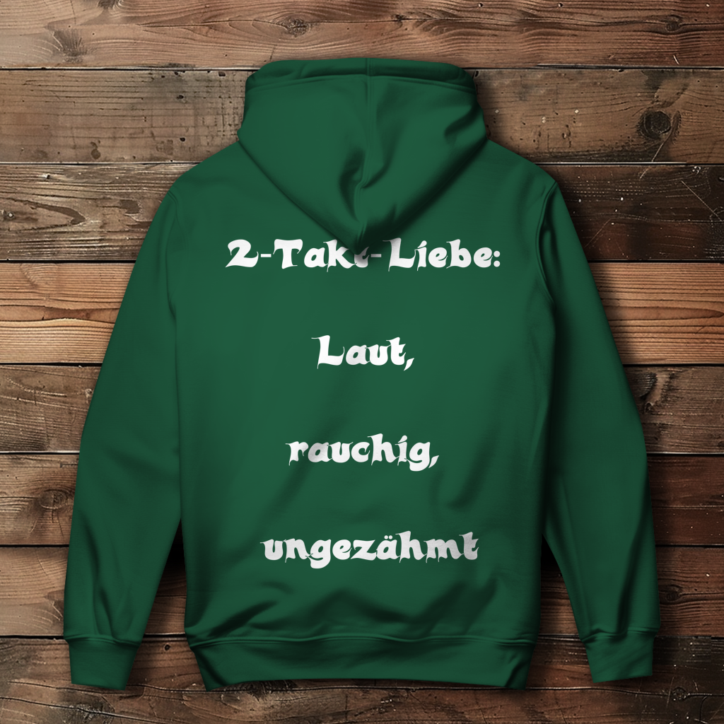 Damen Hoodie 2-Takt-Liebe – Laut, rauchig, ungezähmt