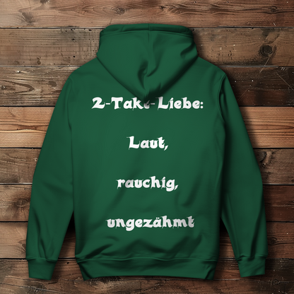 Damen Hoodie 2-Takt-Liebe – Laut, rauchig, ungezähmt